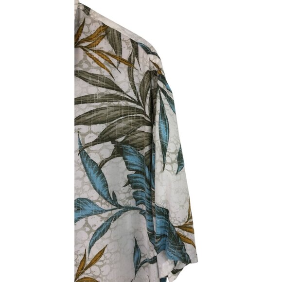 Margaritaville Mens Size Large Button Up Short Sleeve Shirt Tropical Theme - Picture 7 of 13